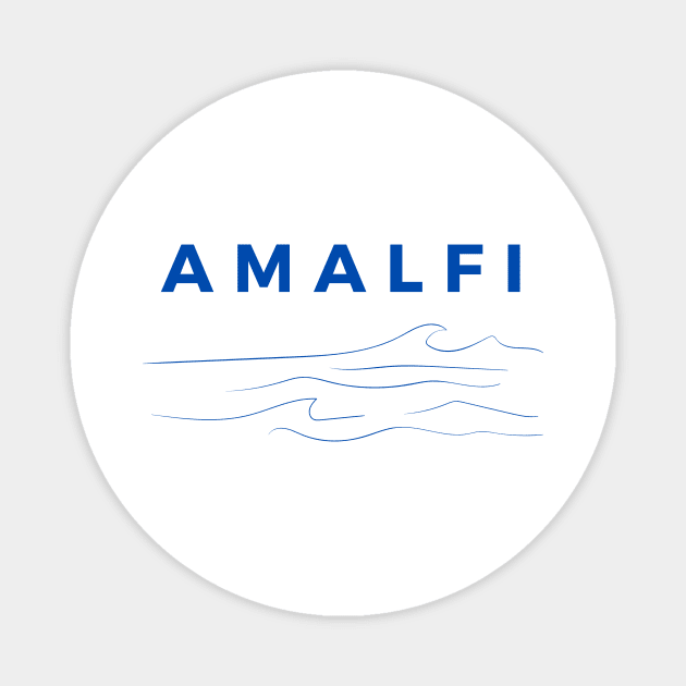 Amalfi Waves Magnet by yourstruly